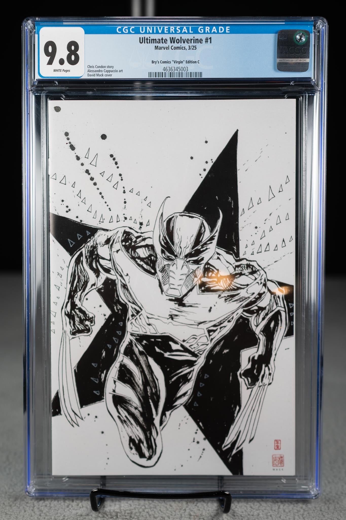 Ultimate Wolverine #1 – David Mack – Black & White Variant – Print