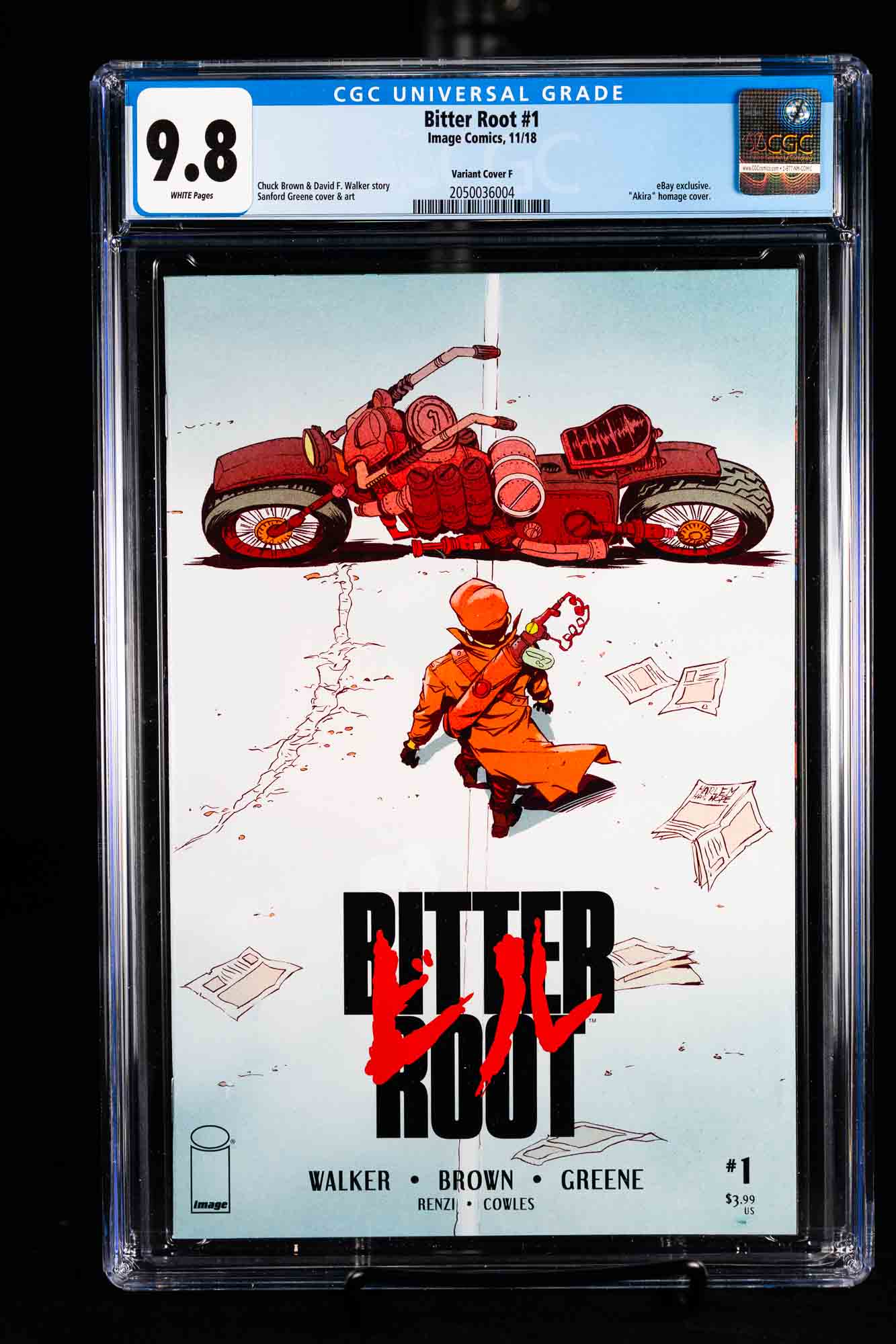 Bitter Root #1 eBay Exclusive Akira Homage CGC 9.8 Sanford Greene