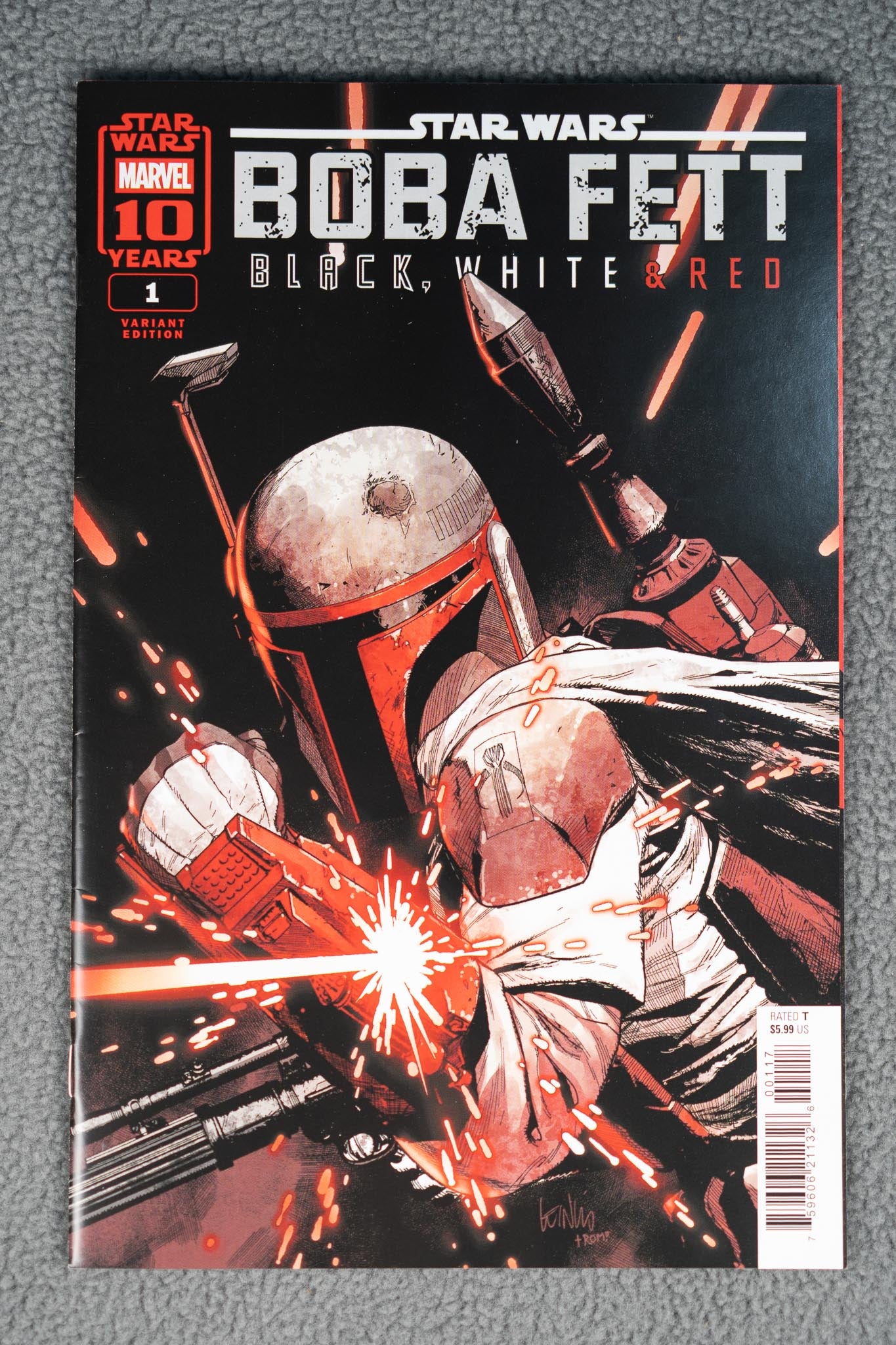 Star Wars: Boba Fett – Black, White & Red #1 – Leinil Francis Yu – 1:25 Variant