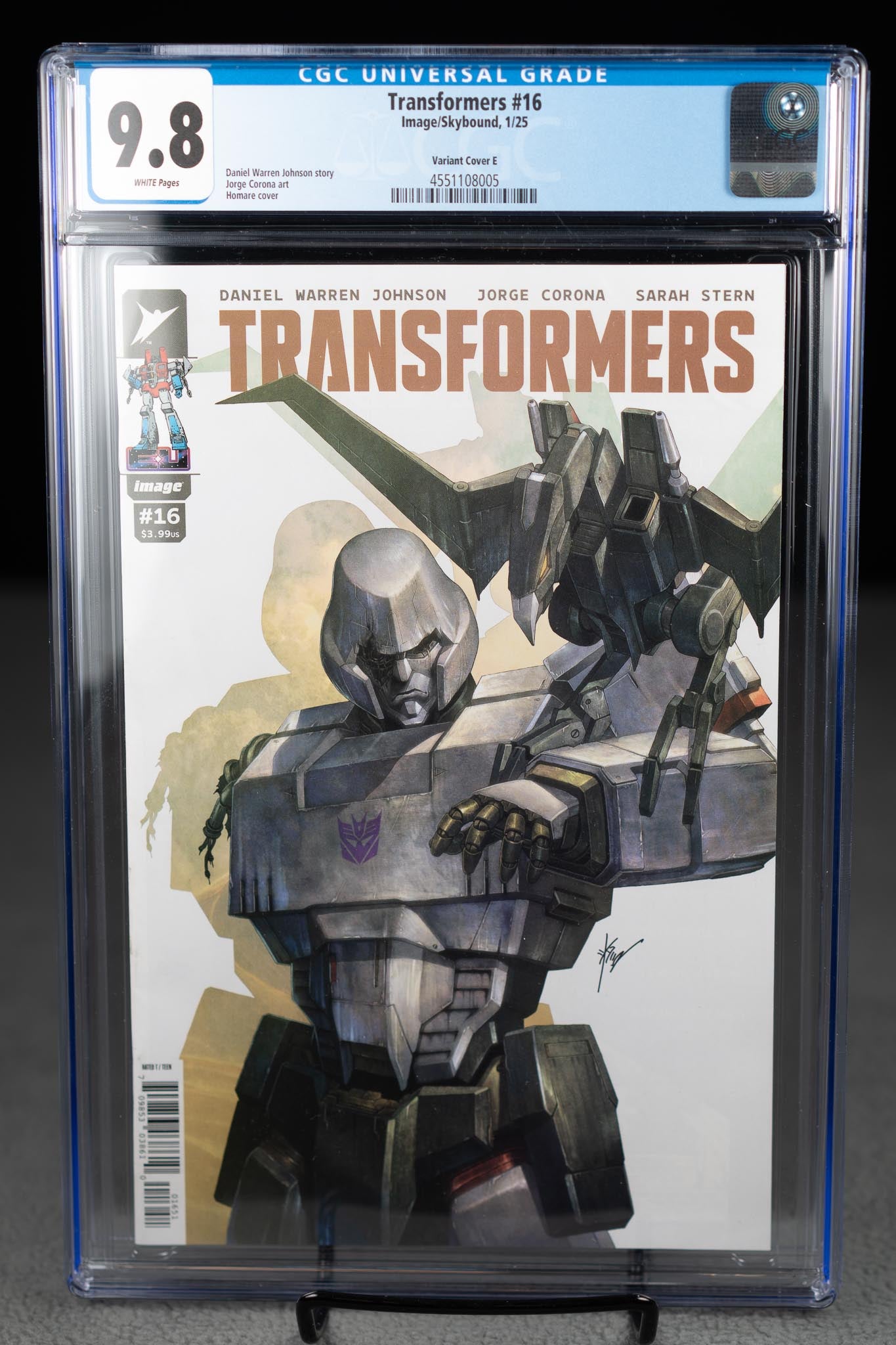 Transformers #16 – 1:50 Incentive Homage Variant – Cover E – CGC 9.8