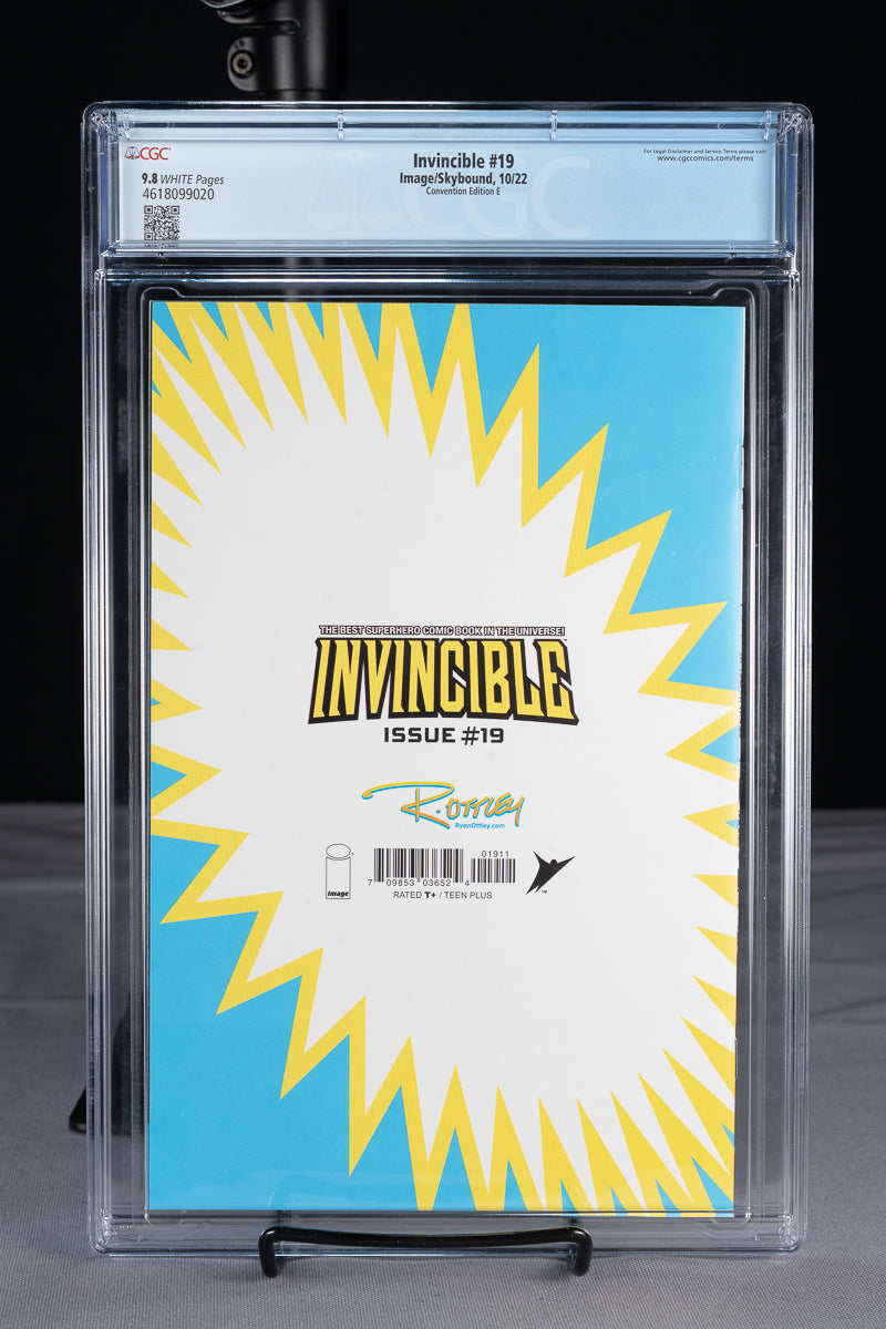 Invincible #19 – Ryan Ottley – Blood Splash Foil Sketch – NYCC Exclusive – Print Run 125 – CGC 9.8 Cover E