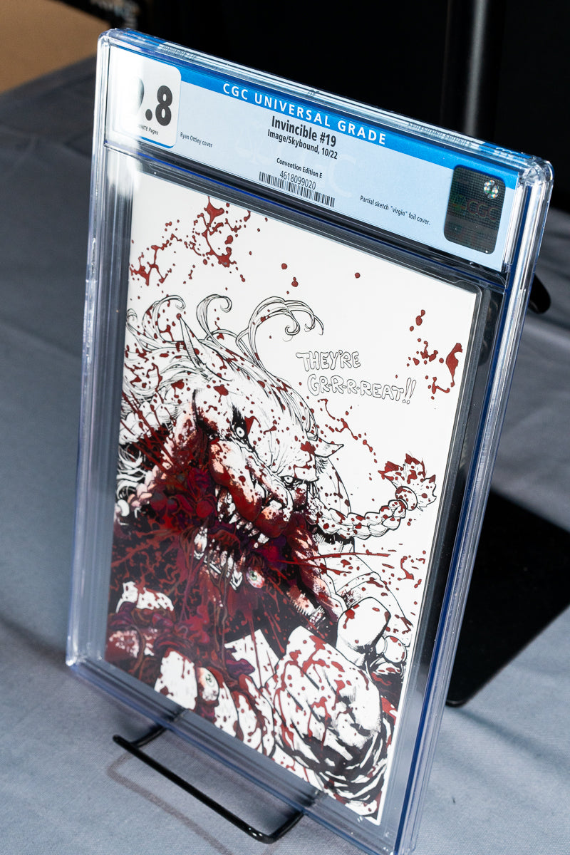 Invincible #19 – Ryan Ottley – Blood Splash Foil Sketch – NYCC Exclusive – Print Run 125 – CGC 9.8 Cover E