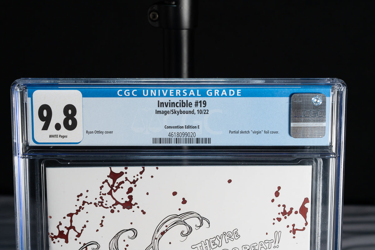 Invincible #19 – Ryan Ottley – Blood Splash Foil Sketch – NYCC Exclusive – Print Run 125 – CGC 9.8 Cover E