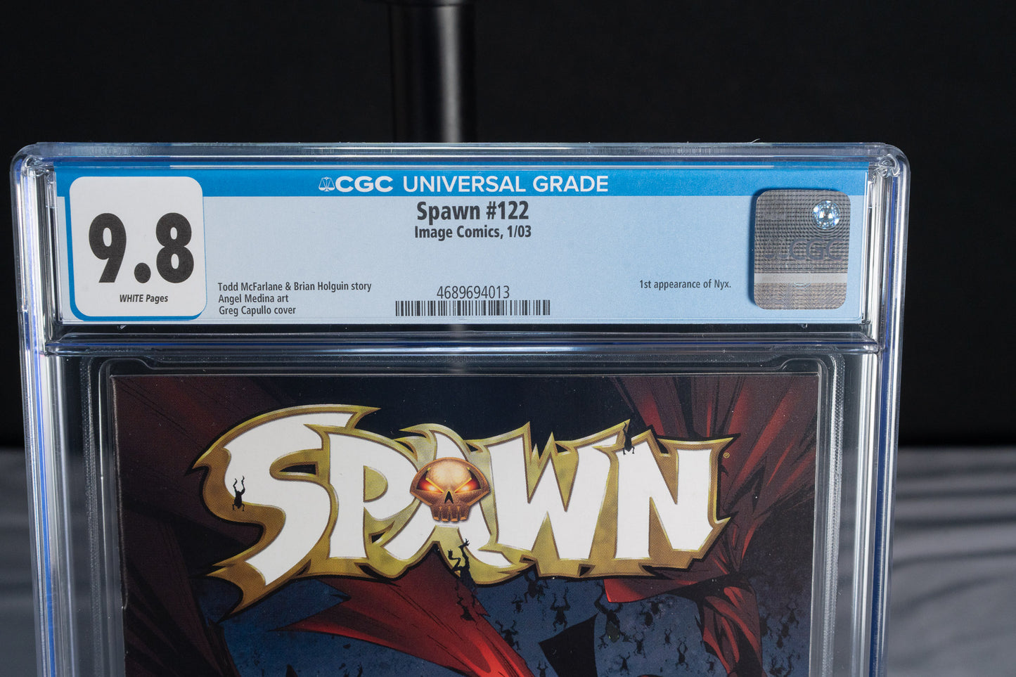 Spawn #122 — CGC 9.8 — Greg Cappullo — 1st appearance of Nyx (becomes She-Spawn)