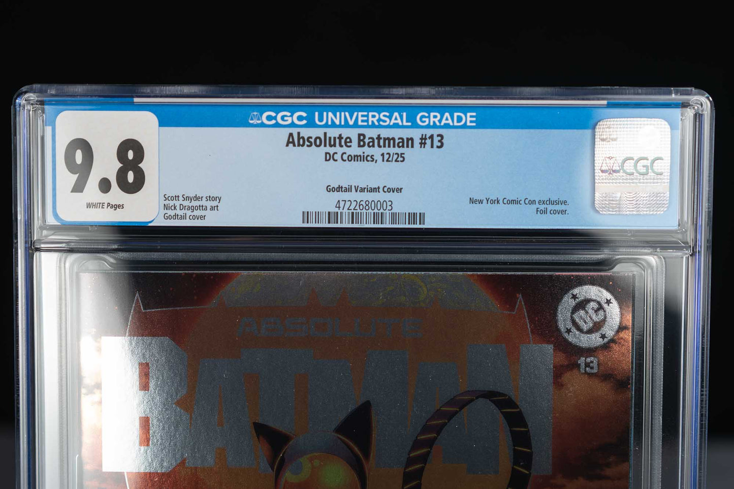 Absolute Batman #13 — CGC 9.8 — Godail — NYCC Con Exclusive 2025 — Foil Variant