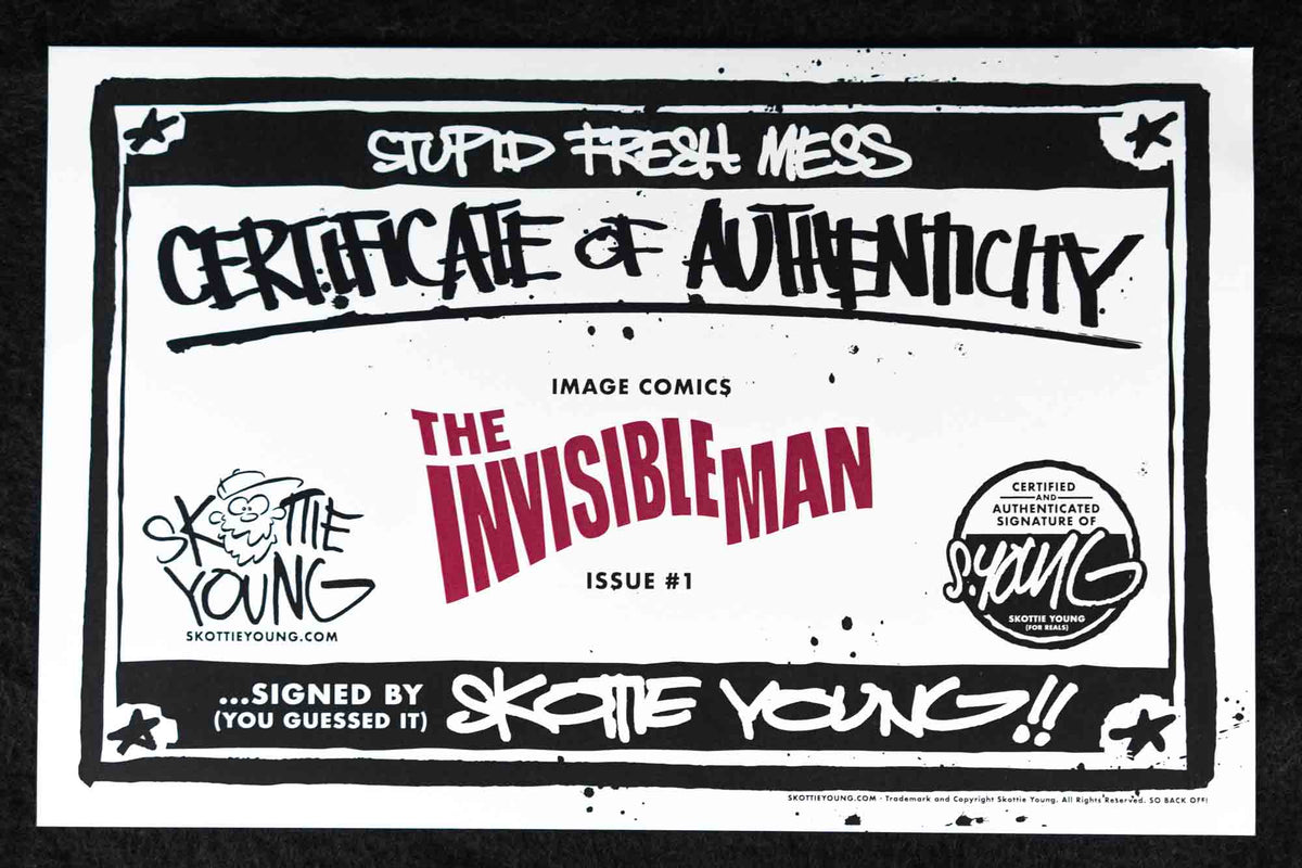 Universal Monsters: The Invisible Man #1 — Skottie Young — Signed — w/ COA