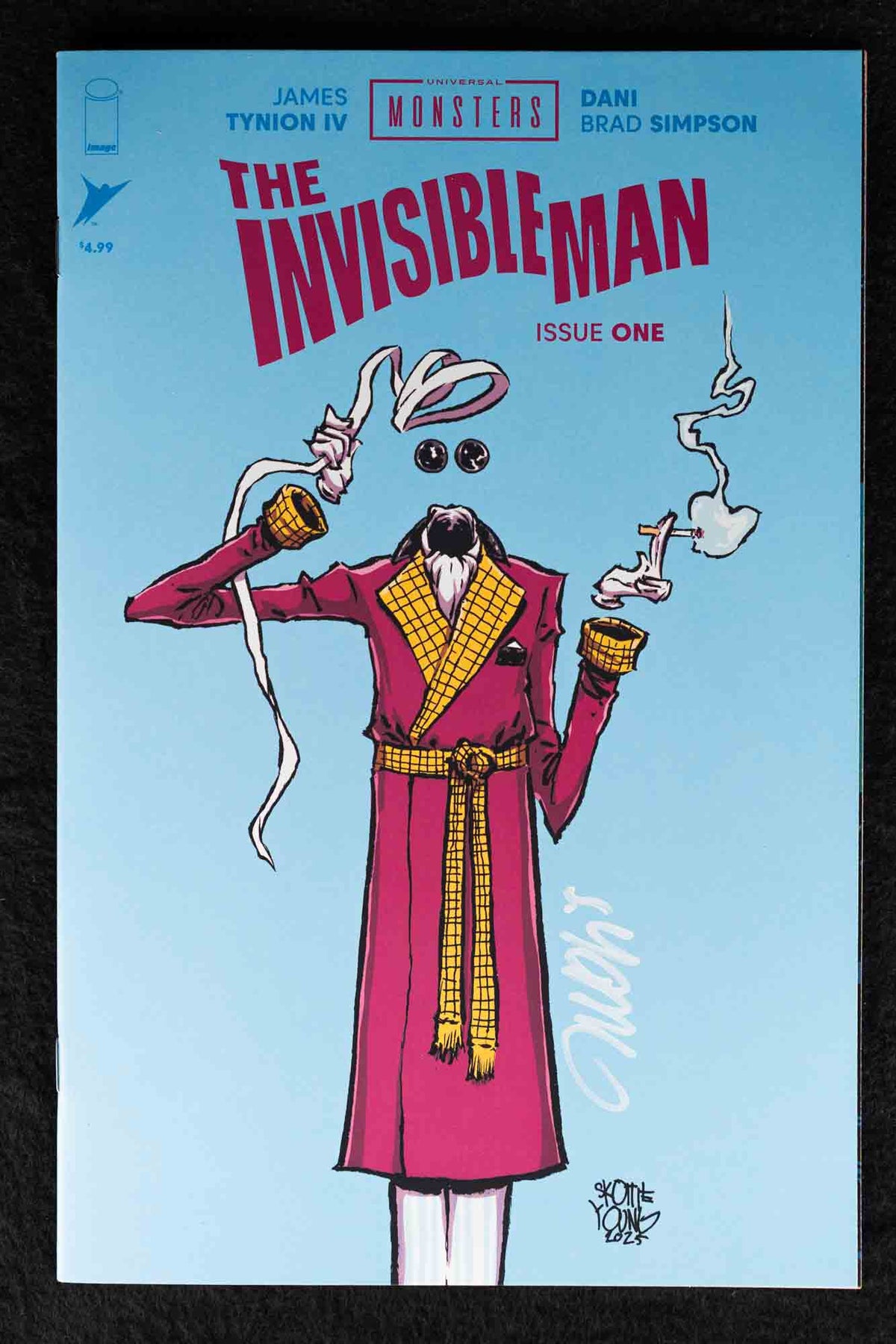 Universal Monsters: The Invisible Man #1 — Skottie Young — Signed — w/ COA
