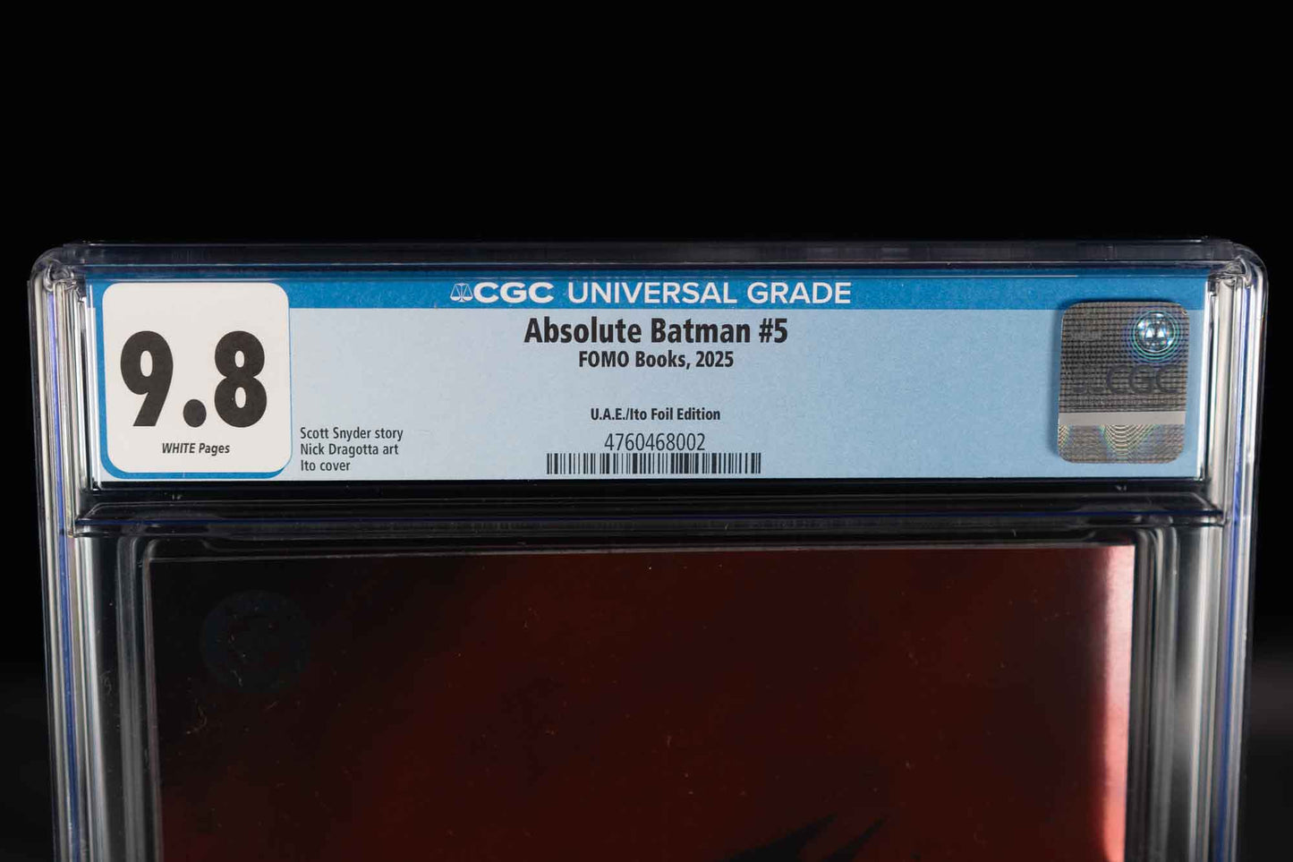 Absolute Batman #5 — Ito — Foil — CGC 9.8 — w/ COA