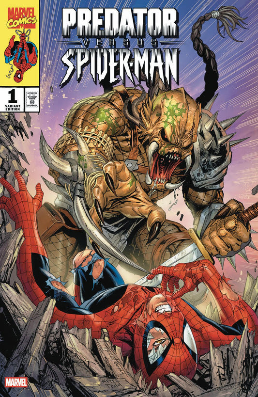 Predator vs Spider - Man 1 – Tyler Kirkham – Trade Dress Variant – Collector’s Cave Exclusive | Meyer’s Parrot Comics